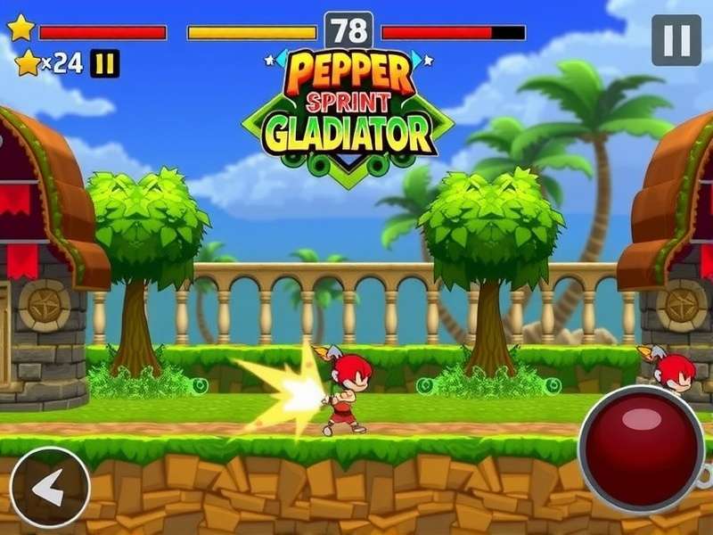 Pepper Sprint Gladiator Gameplay Screenshot